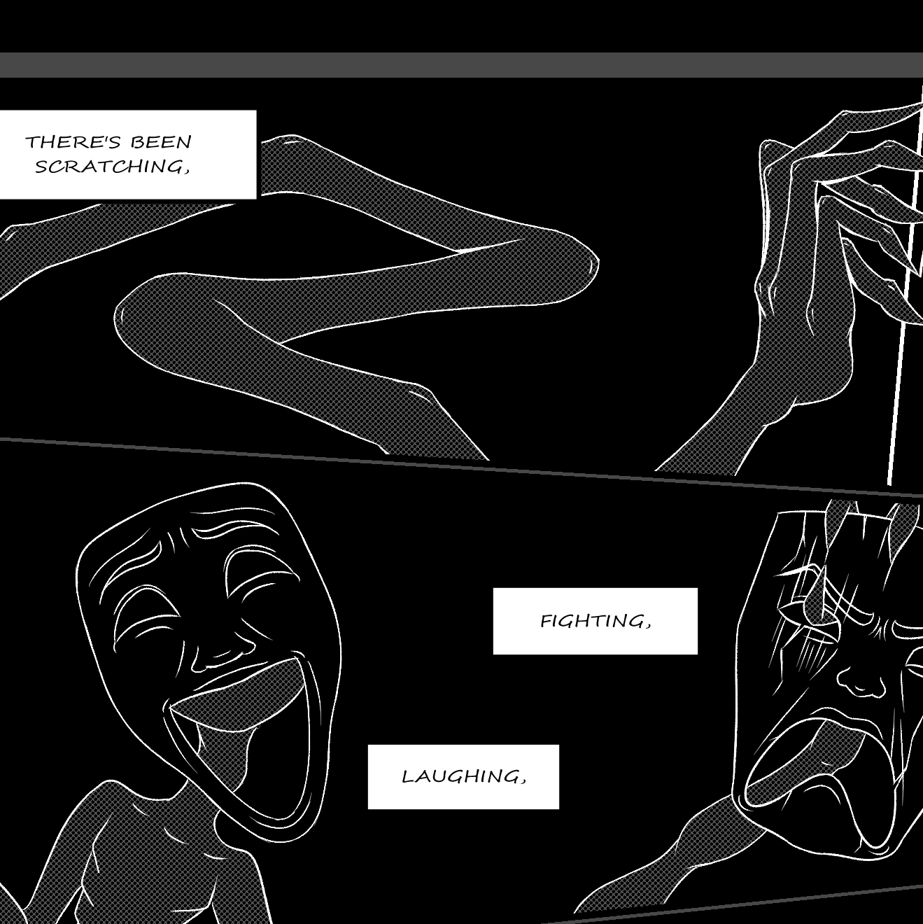 Section of the comic "sometimes at night"